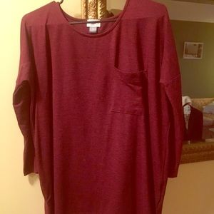 Cranberry long-sleeve tee